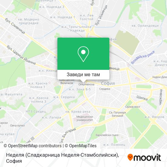 Неделя (Сладкарница Неделя-Стамболийски) карта