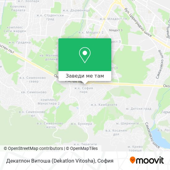 Декатлон Витоша (Dekatlon Vitosha) карта