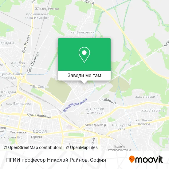 ПГИИ професор Николай Райнов карта
