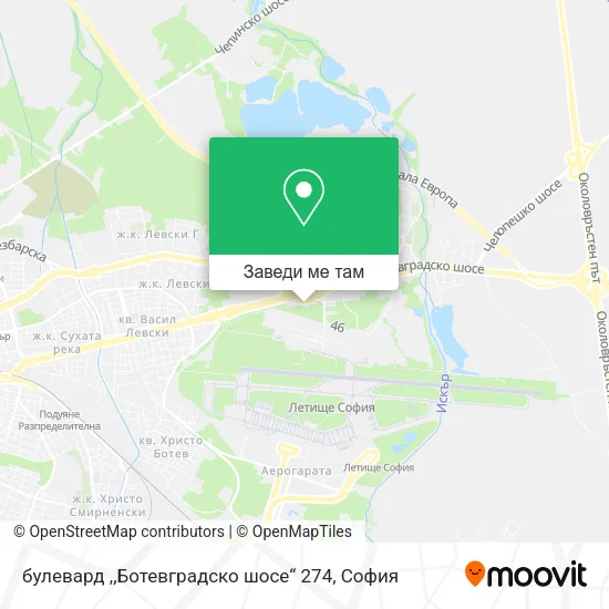 булевард ,,Ботевградско шосе“ 274 карта