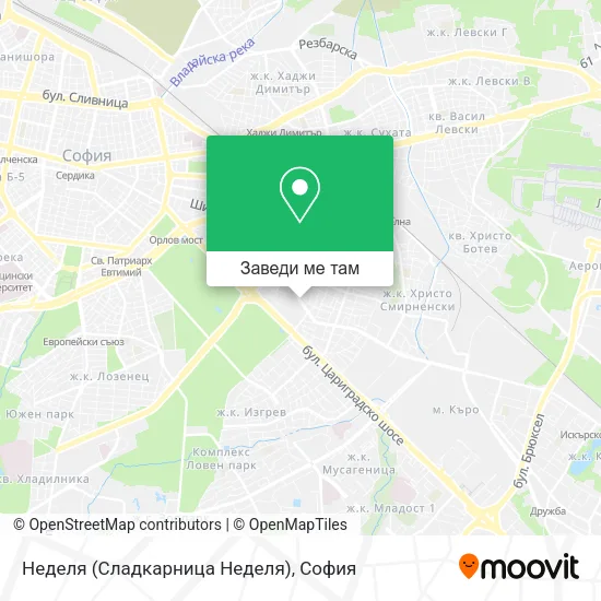 Неделя (Сладкарница Неделя) карта