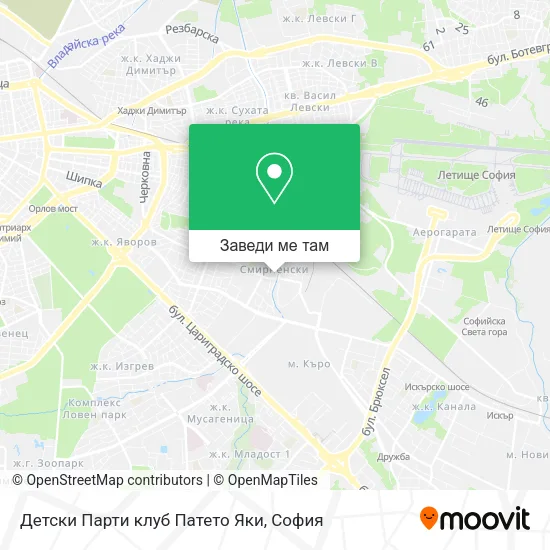 Детски Парти клуб Патето Яки карта