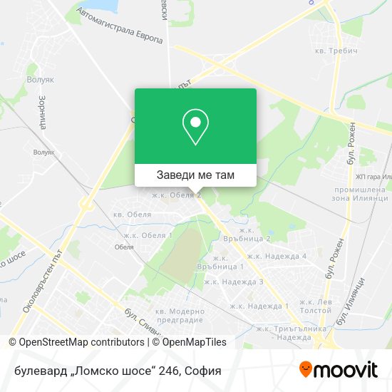 булевард „Ломско шосе“ 246 карта