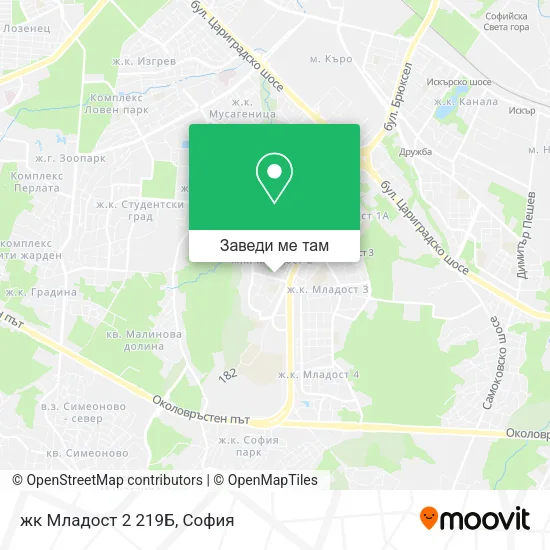 жк Младост 2 219Б карта