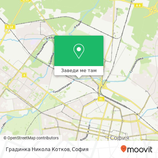 Градинка Никола Котков карта