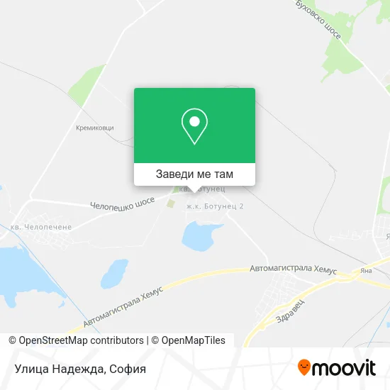 Улица Надежда карта