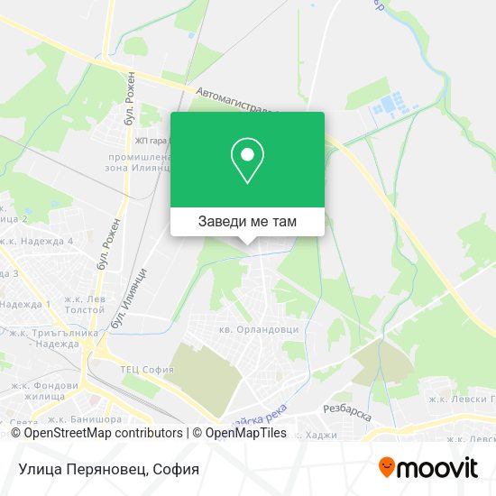 Улица Перяновец карта