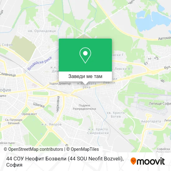 44 СОУ Неофит Бозвели (44 SOU Neofit Bozveli) карта