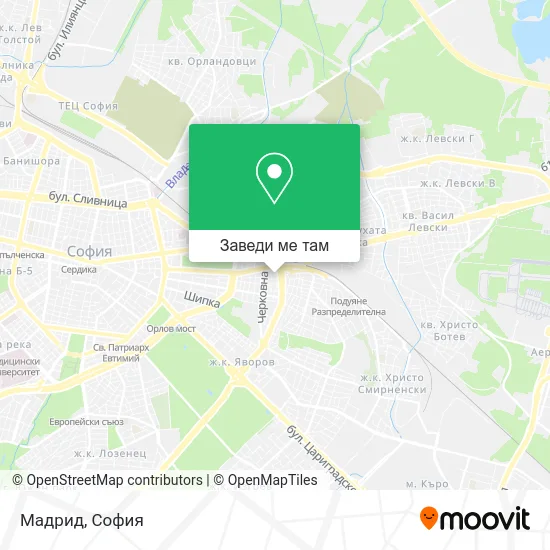 Мадрид карта