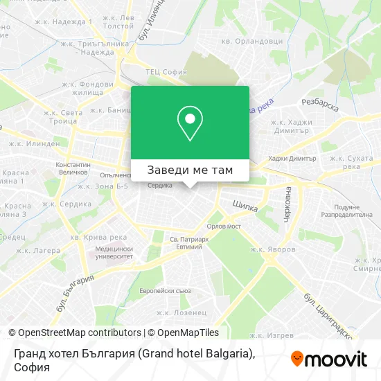 Гранд хотел България (Grand hotel Balgaria) карта