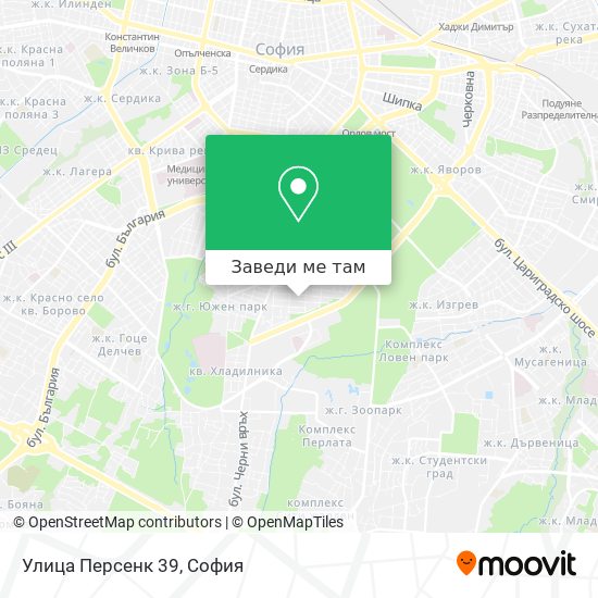 Улица Персенк 39 карта