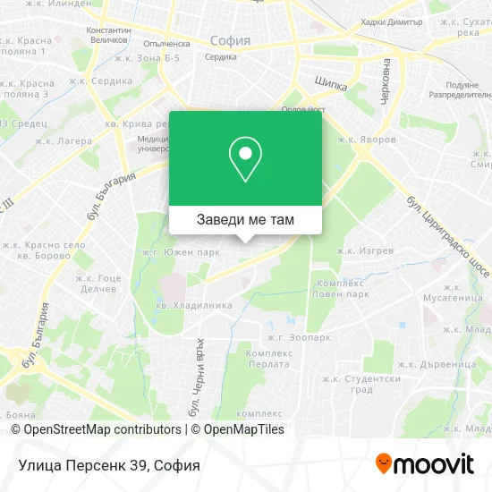 Улица Персенк 39 карта