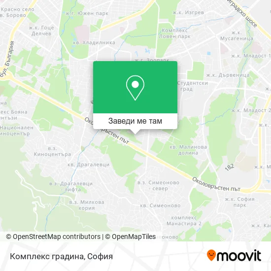 Комплекс градина карта