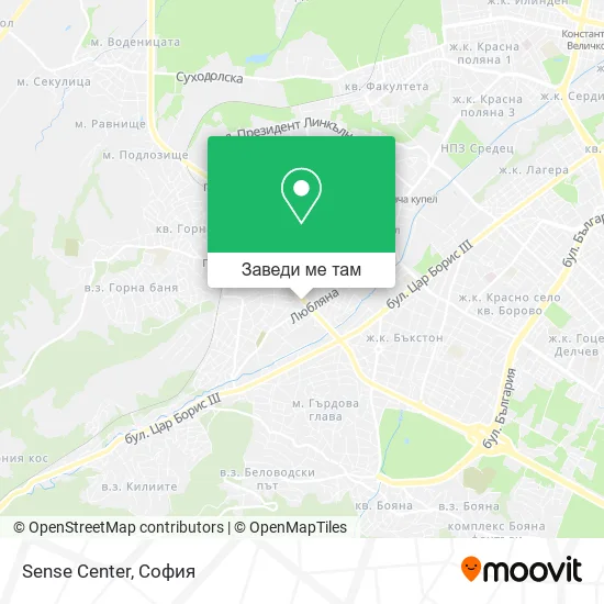 Sense Center карта