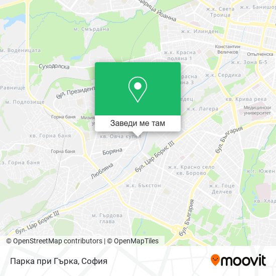 Парка при Гърка карта