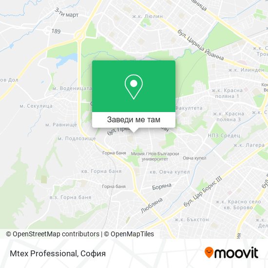 Mtex Professional карта