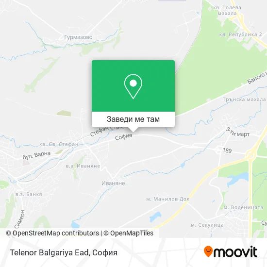 Telenor Balgariya Ead карта