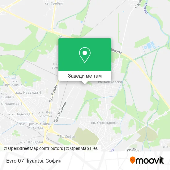 Evro 07 Iliyantsi карта