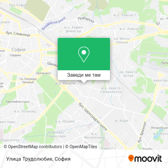 Улица Трудолюбие карта
