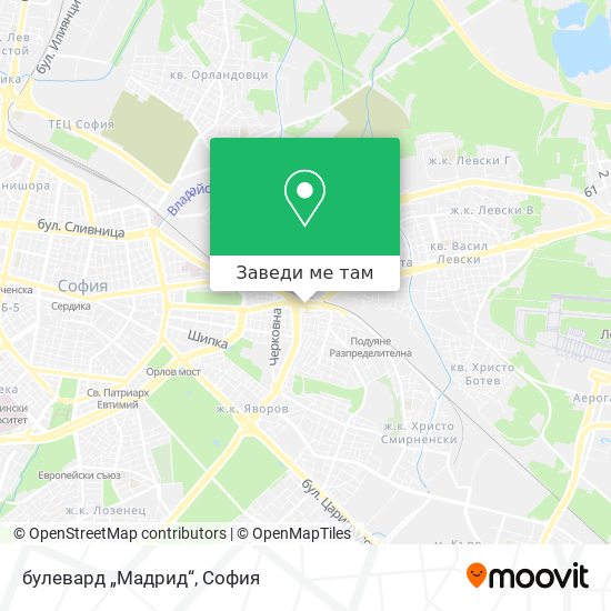 булевард „Мадрид“ карта
