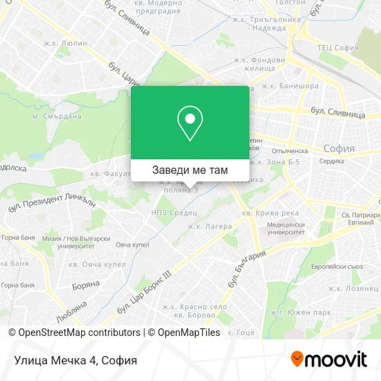 Улица Мечка 4 карта