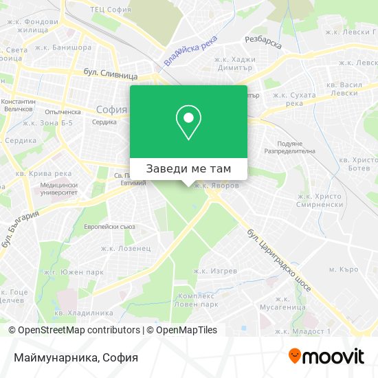Маймунарника карта