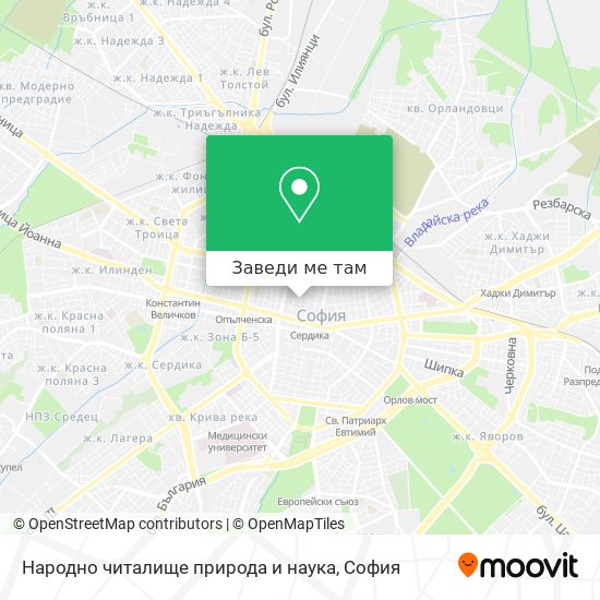 Народно читалище природа и наука карта