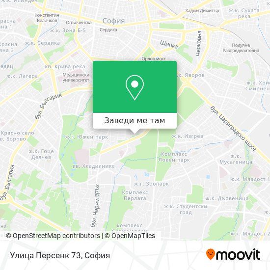 Улица Персенк 73 карта