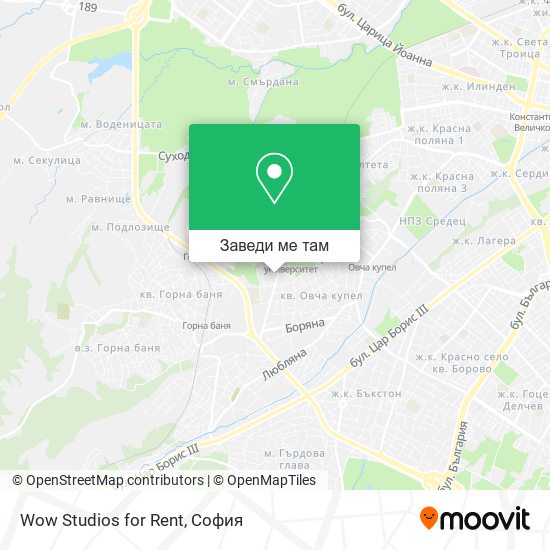 Wow Studios for Rent карта