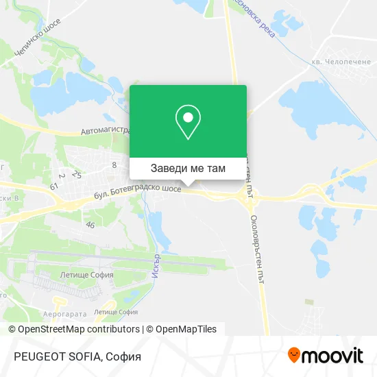 PEUGEOT SOFIA карта