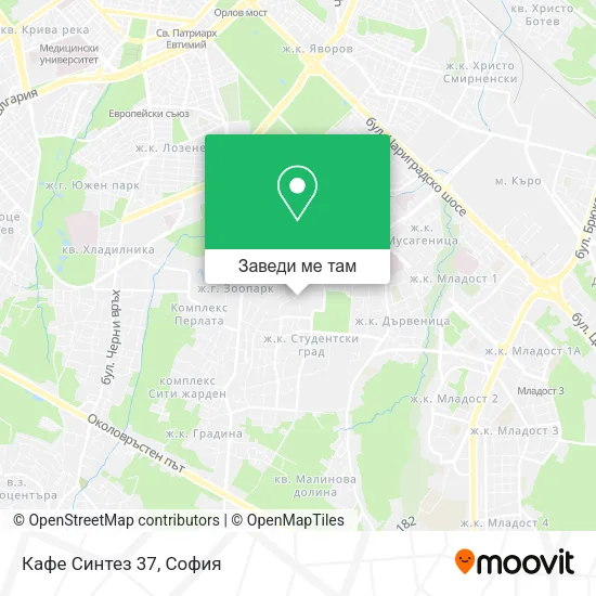 Кафе Синтез 37 карта