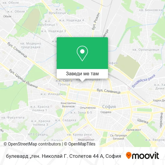 булевард „ген. Николай Г. Столетов 44 А карта