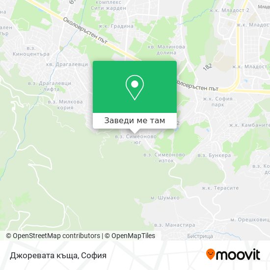 Джоревата къща карта