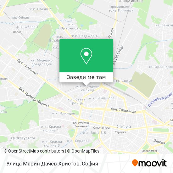 Улица Марин Дачев Христов карта