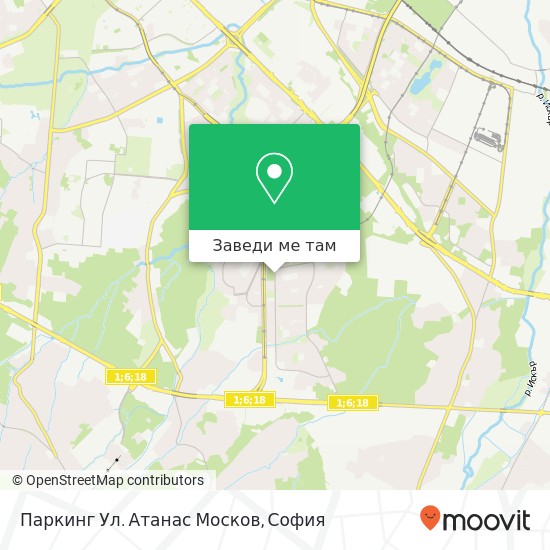 Паркинг Ул. Атанас Москов карта