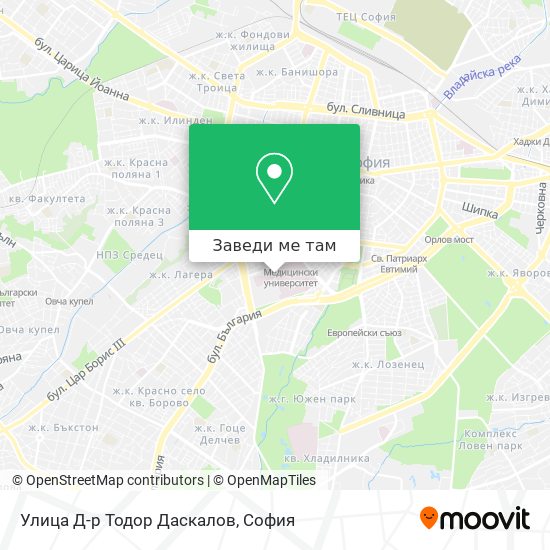 Улица Д-р Тодор Даскалов карта