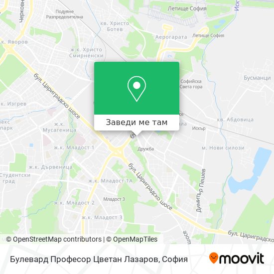 Булевард Професор Цветан Лазаров карта