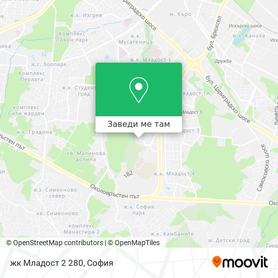 жк Младост 2 280 карта
