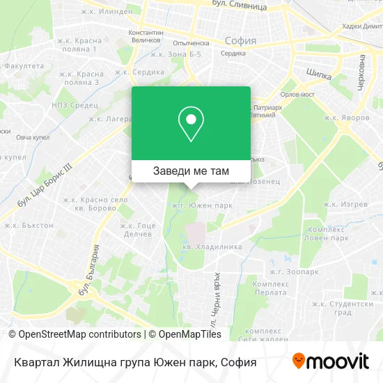Квартал Жилищна група Южен парк карта