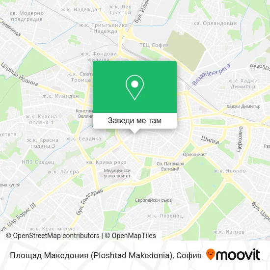 Площад Македония (Ploshtad Makedonia) карта