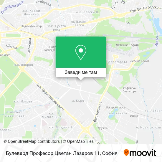 Булевард Професор Цветан Лазаров 11 карта