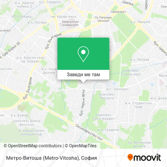 Метро-Витоша (Metro-Vitosha) карта