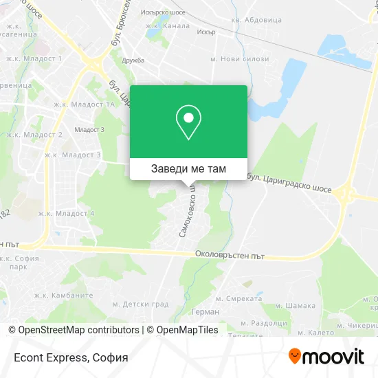 Econt Express карта