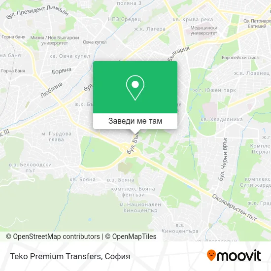 Teko Premium Transfers карта