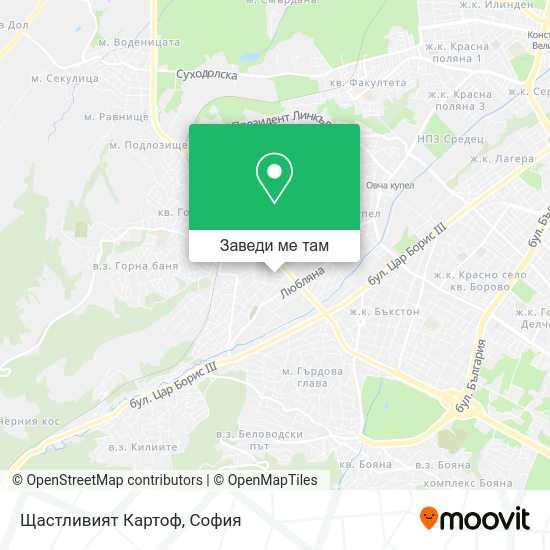 Щастливият Картоф карта