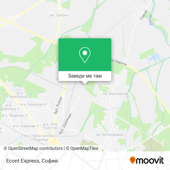 Econt Express карта