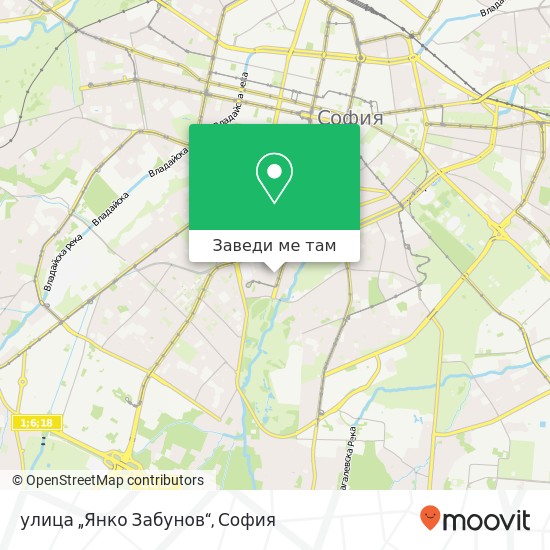 улица „Янко Забунов“ карта