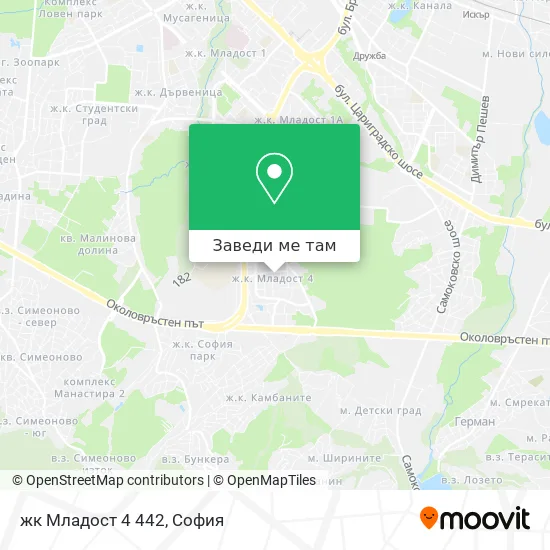 жк Младост 4 442 карта