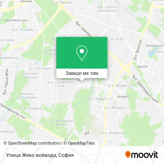 Улица Жеко войвода карта