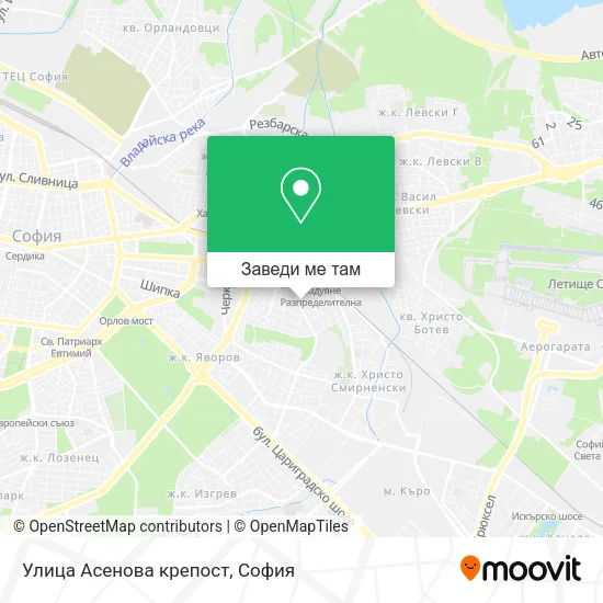 Улица Асенова крепост карта